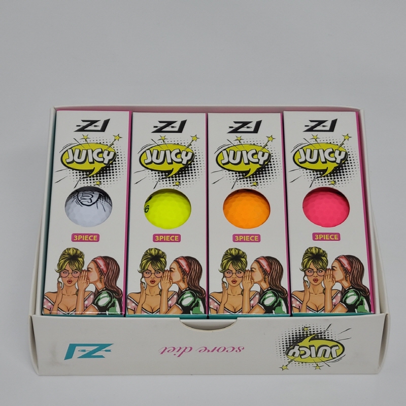 제트원 JUICY 3피스 골프공(혼합 무광)
